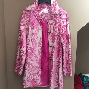 3 Sisters pink paisley coat